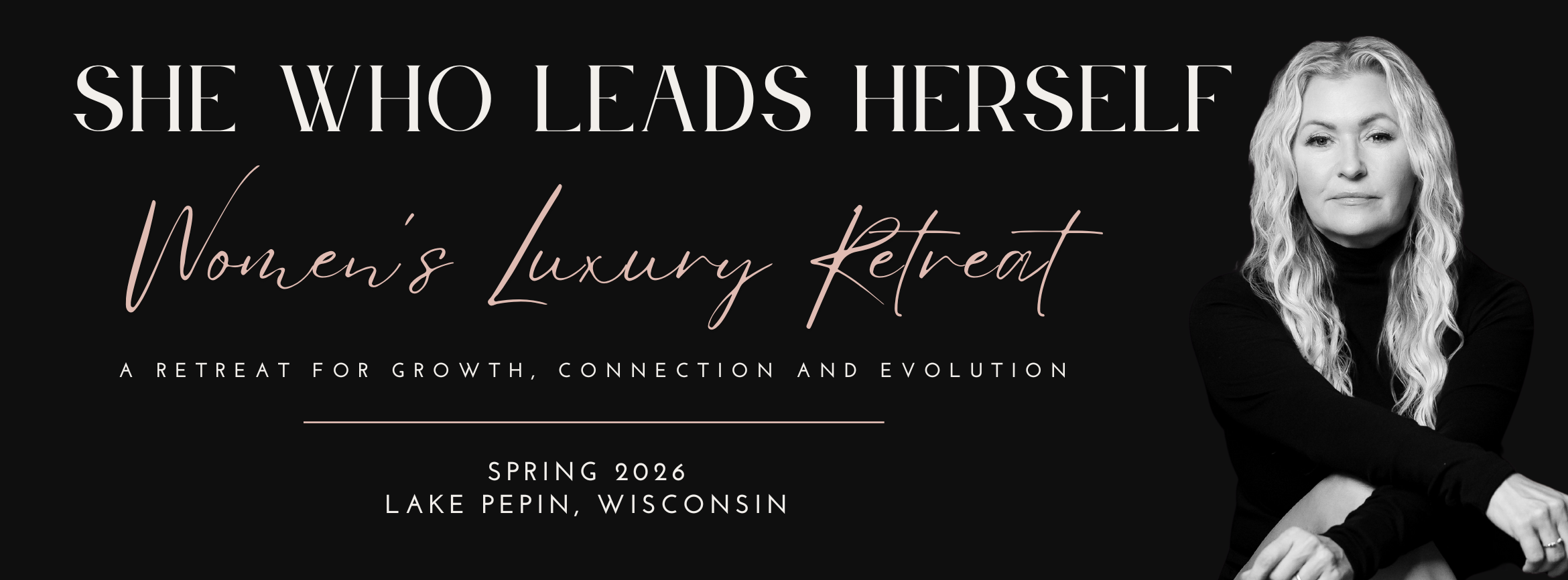 She Who Leads Herself Banner